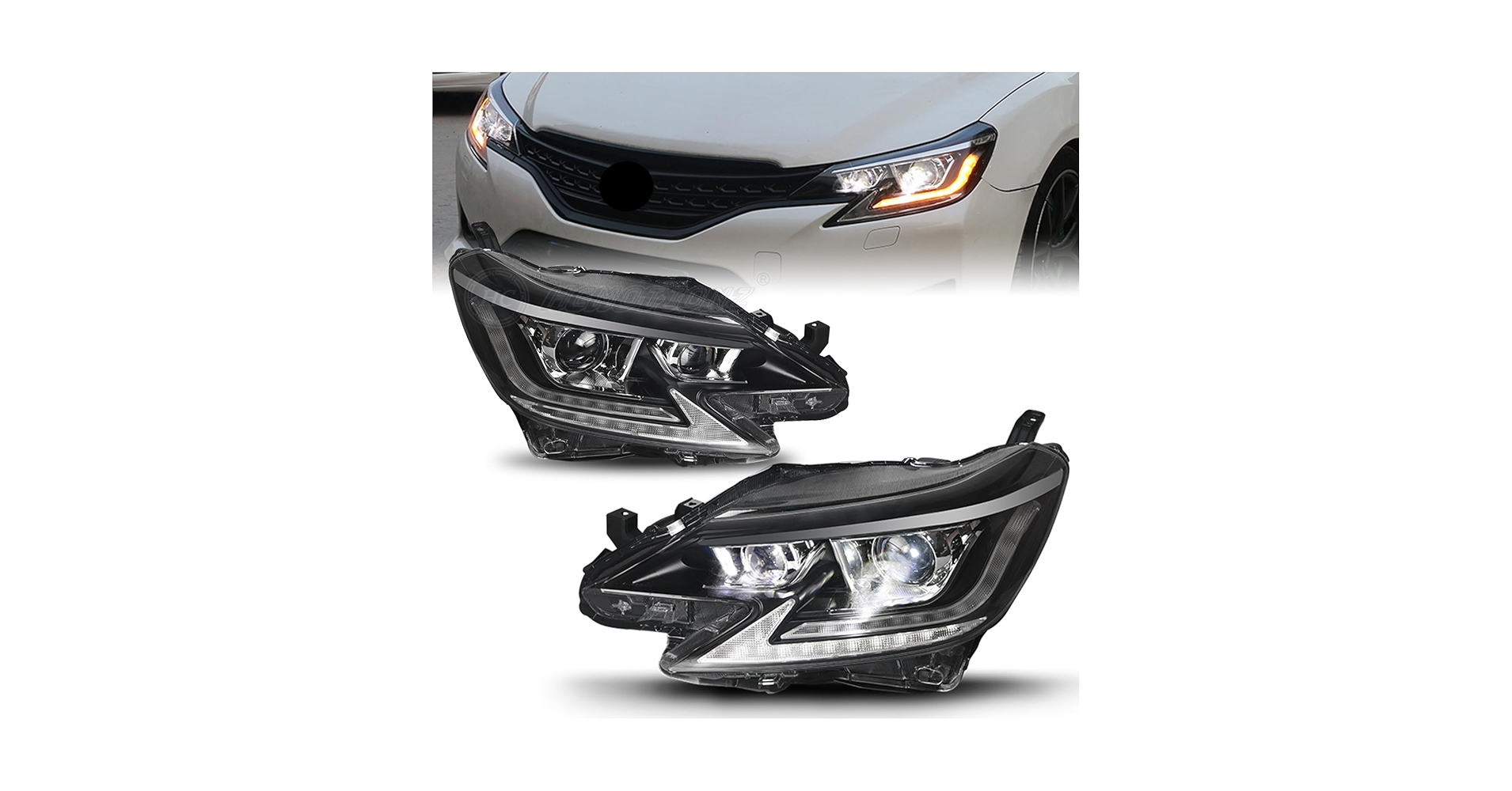 Amazon | HCMOTIONZ トヨタ マークX ヘッドライト LED 2代目